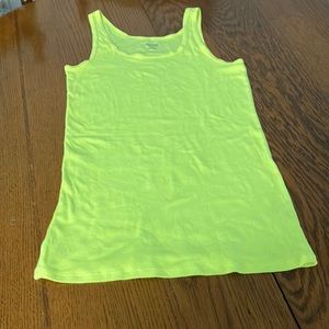 Mossimo Supply Co ribbed knit bright yellow knit tank top XL